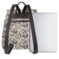 thumbnail image 3 of Easygdp Compass And Mountains In Bicycle Wheels Mochila de Cuero para Mujeres, Bolso de Hombro, Bolsos de Mano de Moda para Trabajo y Viajes, 3 of 4