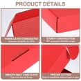 thumbnail image 3 of Uxcell Small Shipping Boxes Corrugated Cardboard Boxes Gift Boxes for Packing Mailing Small Business Boxes Red 200*140*40mm, 3 of 7
