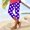 Purple, variant on SwiftWear Summer Dots Capri Leggings for Women Adjustable Comfort & Sculpted Fit | Breathable Summer Style S-3XL​