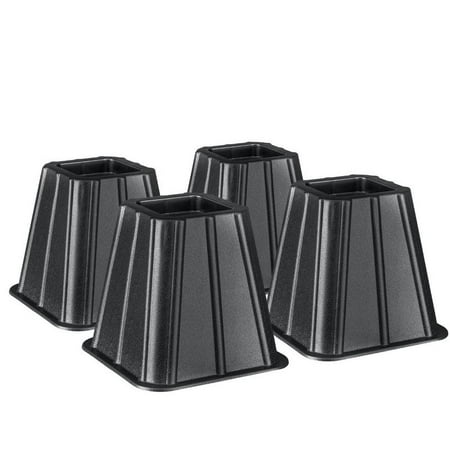 Greenco Super Strong Bed and Furniture Riser, Great for Under Bed Storage - Pack of 4