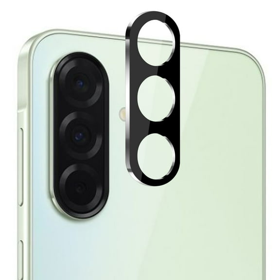 For Samsung Galaxy A36 / A56 Camera Lens Colored Edge Tempered(2.5D) - Black