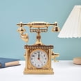 thumbnail image 1 of Reloj de escritorio de teléfono Retro, modelo de adorno, escultura de Pp, accesorios decorativos de 6,3x2x7,4 pulgadas para decoración del hogar y la Estilo A, 1 of 10