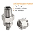 thumbnail image 4 of Uxcell Stainless Steel 1/8PT Male Thread x 8mm OD Tube Compression Tube Fitting, 2 Pack, 4 of 5
