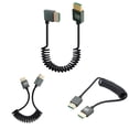 thumbnail image 6 of Yucurem 8K Hdmi-compatible To Hdmi-compatible 2.1 Coiled Cable 48Gbps(A To A Right), 6 of 10