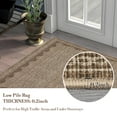 thumbnail image 6 of FairOnly 3'x5'Modern Solid Color Machine Washable Area Rug for Bedroom Non Slip Soft Stain Resistant Low Pile Rugs for Living Room Kitchen,Coffee, 6 of 6
