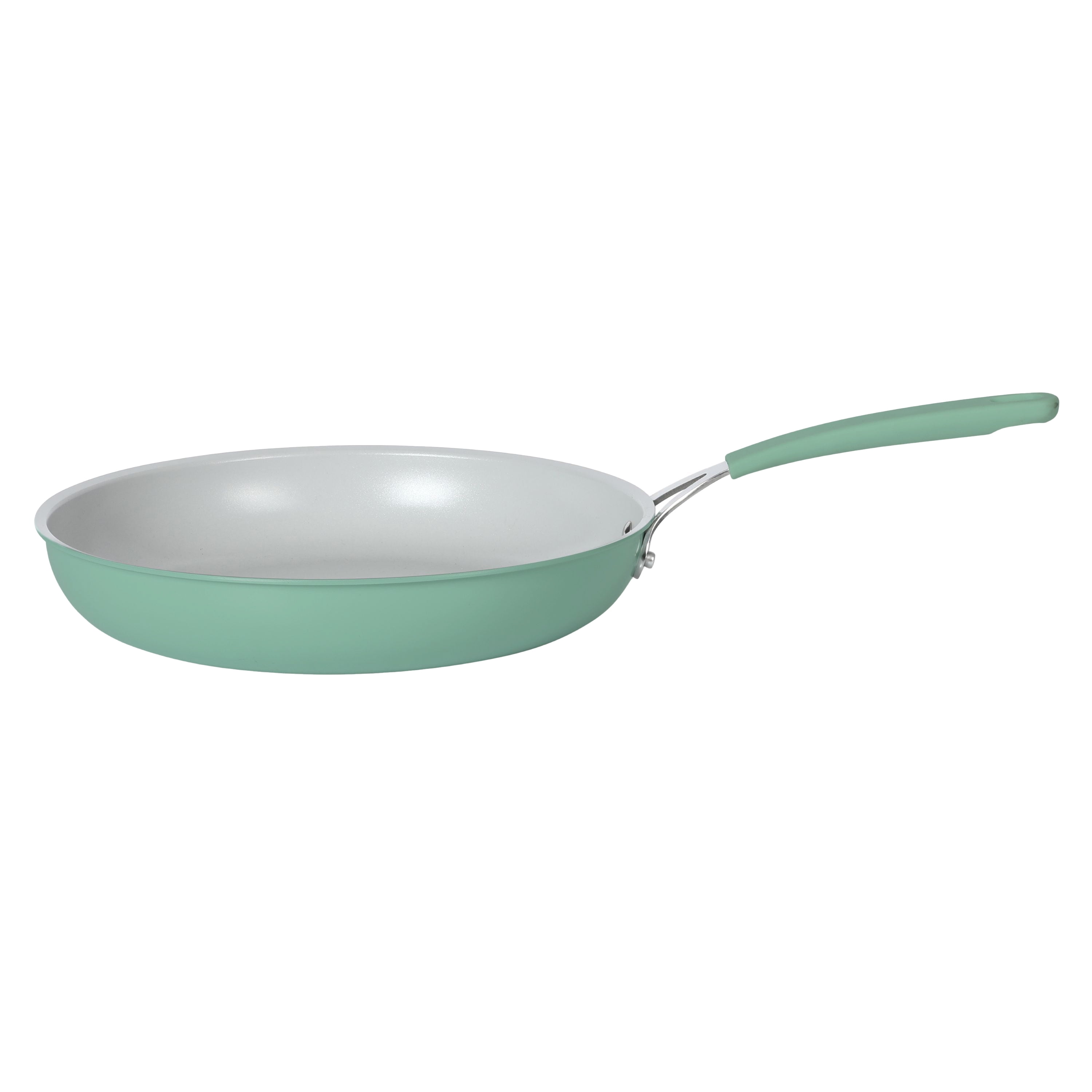 The Pioneer Woman 12-Inch Aluminum Ceramic Nonstick Fry Pan, Green