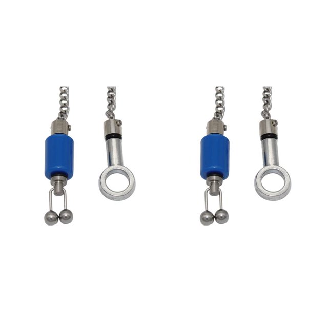 Sonducket Indicadores de mordedura Terminal de acero inoxidable Conector de pesca Anillo sólido Giratorio Snap Indicador de cadena de alarma de Type2 NO2