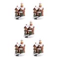 thumbnail image 1 of Kearding Resin Christmas Scene Snow House LED Village A Gift Desktop Set Decoration Type2 NO2, 1 of 6
