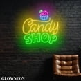 thumbnail image 2 of Glowneon Candy Shop Neon Led Light, Lollipop Candy Shop Led Wall Art, 2 of 5