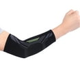 thumbnail image 1 of Attelle de Coude, 1 Pce Noir Unisexe Support de Coude Sport Enveloppe de Coude Design Surélevé, 1 of 8