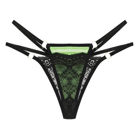 Fulorrnie Underwear for Women Seamless Thong Comfort Cute Panties Elastic Waist Stretchable Panty  Green  One Size