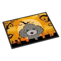 Carolines Treasures BB1817JMAT Halloween Silver Gray Poodle Indoor & Outdoor Mat- 24 x 36 in.