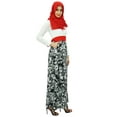 thumbnail image 3 of Bimba Womens Jilabab Muslim Abaya Maxi Dress With Hijab Scarf, 3 of 7