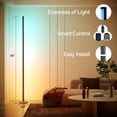 thumbnail image 5 of SUNMORY RGB Corner Lamp, LED Floor Lamp Color Changing Standing Lamp with Music Sync & 16 Million Colors, Remote & App Floor Lamps for Bedroom Living Room Black, 5 of 8