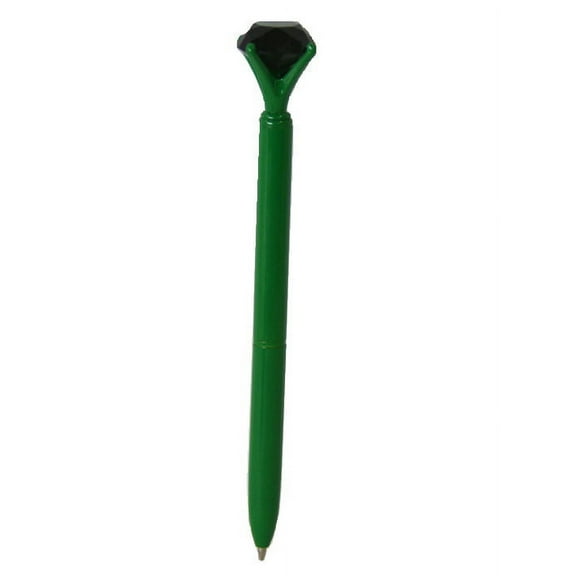 Emerald Green Gemstone Ballpoint Pen, Black Ink