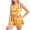 Yellow, variant on Besolor Womens Satin Pajama Set Sleeveless Crop Cami Tops and Shorts Loungewear Set 2 Piece Sleepwear Pjs