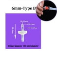 thumbnail image 1 of BTOER 1Pcs Plastic One-Way Non-Return Fluids Check Valve For Fuel Gas Liquid Home Improvement Parts Diameter 3-12mm White Check Valve, 1 of 5