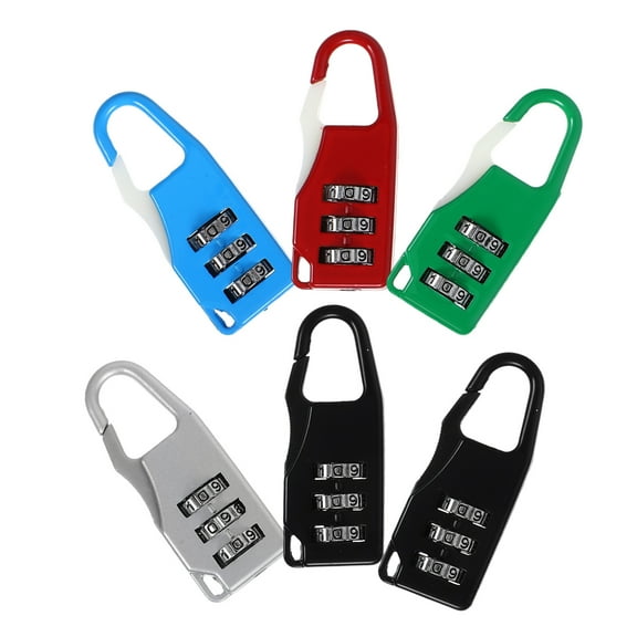 6 Pcs Luggage Backpack Anti-theft Lock Gym Locker Lock Combination Padlock Luggage Padlocks with Codes Luggage Lock