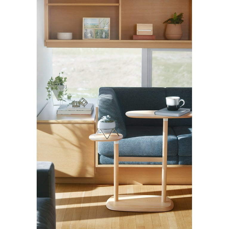 Umbra Swivo Side Table, Natural Wood - Walmart.com