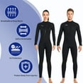 thumbnail image 5 of Owntop 3mm Neoprene Full Wetsuit, Long Sleeve, UPF50+, Thermal Swimwear for Men, Women, Youth, 5 of 7