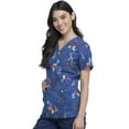 thumbnail image 7 of Cherokee Prints Women Scrubs Top, V-Neck, CK616, XXS, Piece Of My Heart, 7 of 7