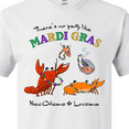thumbnail image 4 of Inktastic There's No Party Like Mardi Gras With Partying Seafood T-Shirt, 4 of 5