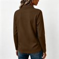 thumbnail image 4 of Polo Shirts For Women Three Buttons Long Sleeve Collared Golf Shirts Fall Relaxed Fit Breathable Tops Casual Lapel V Neck Business Blouses, 4 of 5