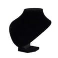 thumbnail image 1 of Expositor de collares y colgantes, soporte de busto, organizador duradero de terciopelo negro y algodón. 20x20x17cm, 1 of 9