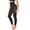 Black, variant on MANIFIQUE 2 Pieces Compression Leggings for Women Tummy Control Butt Lifting Shapewear High Waist Thigh Slimmer Pants Body Shaper