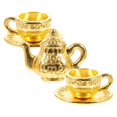 thumbnail image 3 of 1 Set Miniature Tea Set Miniature Iron Teapot Doll House Tiny Teapot Tea Cup Prop, 3 of 4