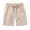 Cream, variant on GYRATEDREAM Toddler Baby Boys Casual Cotton Shorts Kids Soft Breathable Elastic Waist Short Pants with Drawstring Children Solid Color Shorts for 2-11 Years