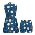 thumbnail image 4 of Yuyamidu Golf Balls Womens Tennis Golf Dresses Moisture Wicking Workout Dress Size S Sleeveless Polyester Workout Active Athletic Dresses with Shorts and Pockets, 4 of 7