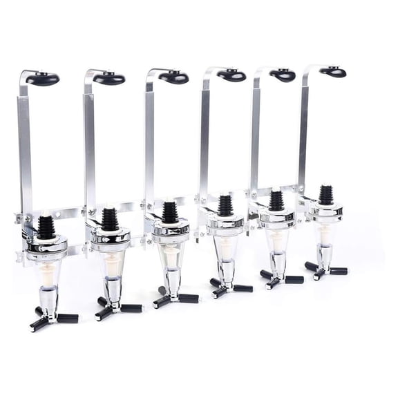 Exlonjet Liquor Dispenser, 6 Bottle Wall Mounted Liquor Dispenser Bar Beer Wine Bottle Beverage Cabinet