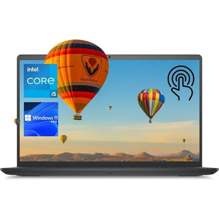 Dell Inspiron 3000 Series Laptop, 15.6" FHD Touchscreen, Webcam, SD Card Reader, Wi-Fi, Windows 11 Pro, Black (Core i5-1135G7 Processor, 48GB RAM | 2TB Storage)