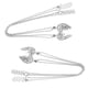 thumbnail image 5 of Collar elegante con empalme de metal y colgante en forma de corazón, regalo de joyería, 2 piezas x 2 juegos, 5 of 14