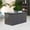 100 Gallon W/Resin Lid (Dark Gray), variant on YINGYUE 200 Gallon Oversized Waterproof Galvanized Steel Deck Storage Box, Lockable Patio Bin with Hydraulic Support Rods & Rolling Casters Dark Brown