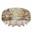 thumbnail image 2 of Easter Eggs Bunny Spring Flowers Round Table Cloth Waterproof Wedding Holiday Tablecloth Coffee Table Decor Table Cover, 2 of 7