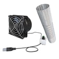 thumbnail image 2 of Ventilador de , ventilador de tubo, ventilador montado en la pared para yate, ventilador de ventilación con ahorro de energía, USB para ventana, Tubo de ventilador único 3M, 2 of 9