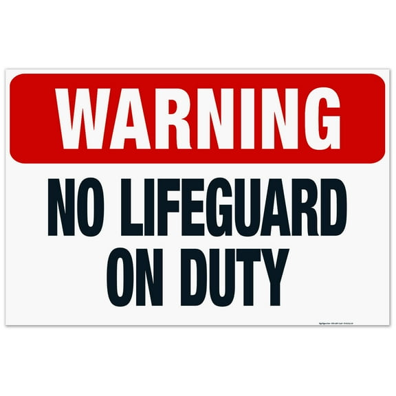 Connecticut No Lifeguard Sign, Complies With State Of Connecticut Pool Safety Code, 24x36 Corrugated Plastic