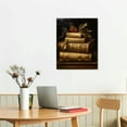 thumbnail image 2 of JEUXUS Vintage Christmas Canvas Wall Art, Rustic Books Art Still Life Pictures for Wall, Merry Christmas Poster Winter Print, Xmas Dark Academia Decor Wall Decorations Gifts, 2 of 4