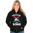 thumbnail image 4 of You Are Bomb Ice Pop Firecracker Zip Up Hoodie Men's Women's Brisco Brands S, 4 of 5