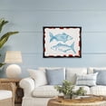thumbnail image 2 of Stupell Industries Two Ocean Fish Sketch Black Framed Floater Canvas Wall Art, design by Hannah Dawson, 25 x 31, 2 of 9