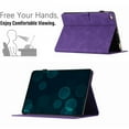 thumbnail image 4 of for Case for iPad mini 1/2/3/4/5,PU Leather Embossed Coconut Tree Slim Case with Pencil Holder Card Slot Protective Smart Cover for iPad mini 5/mini 4/mini 3/mini 2/mini,Purple, 4 of 6