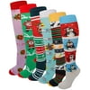 Sumona 6 Pairs Women Christmas Holidays Festive Fancy Design Knee High Socks