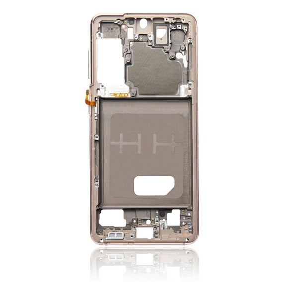 Replacement Mid-Frame Housing Compatible For Samsung Galaxy S21 5G (Phantom Pink)