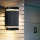 thumbnail image 5 of Luz de pared exterior Luz exterior/Luz rectangular de doble cabeza hacia arriba y hacia abajo/ Aplique de pared exterior moderno para pared exterior/ 2 capas Sunnimix Luz de pared al aire libre, 5 of 8