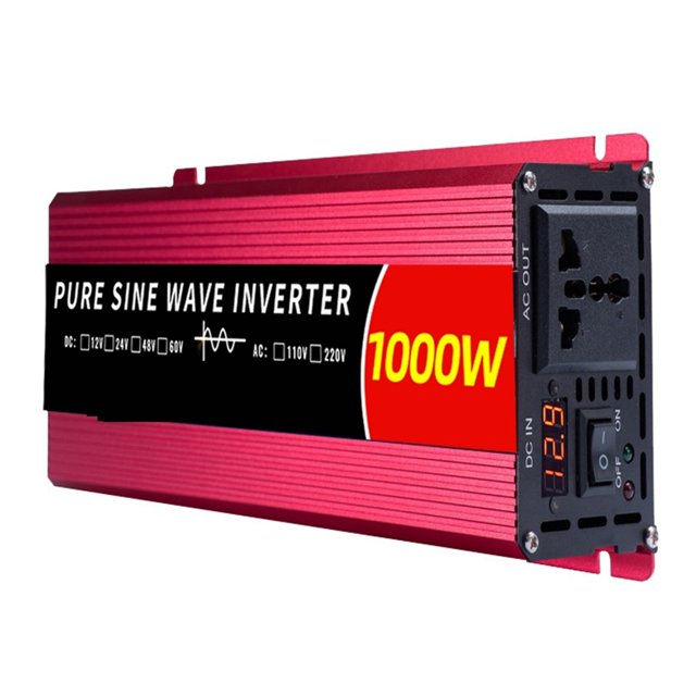 Portable Pure Sine Wave Inverter 12V To 220 V Car Solar Power Converter High Frequency Inverter ,Easy to Use