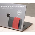 thumbnail image 4 of Funda adhesiva para portátil Afterplug de 2 bolsillos, color gris, 4 of 7