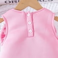 thumbnail image 3 of 0-5Y Kids Baby Dresses Girls Clothes Sleeveless Front Big Bow Beading Pearl Lace Cake Dress For Girls Children Party Gowns, 3 of 6