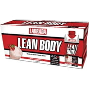 Labrada Lean Body Ready to Drink Protein Shakes, Strawberry, 40g Protein, 17 Fl Oz, 12 Ct